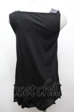 画像2: axes femme / /3つリボンタンクトップ  黒 S-26-04-24-006-AX-TO-HR-ZS (2)