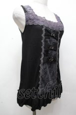 画像3: axes femme / /3つリボンタンクトップ  黒 S-26-04-24-006-AX-TO-HR-ZS (3)