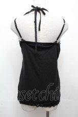 画像2: axes femme / モチーフレース使いホルターキャミソール  黒 S-26-04-24-008-AX-TO-AS-ZS (2)