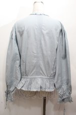 画像2: PINK HOUSE / リボン&ピンタック長袖ブラウス  サックス S-26-04-24-017-LO-BL-HR-ZS (2)