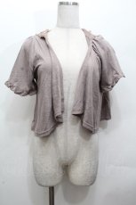 画像1: axes femme / フード付きボレロ  ブラウン S-26-04-24-024-AX-TO-HR-ZS (1)