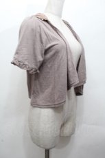 画像3: axes femme / フード付きボレロ  ブラウン S-26-04-24-024-AX-TO-HR-ZS (3)