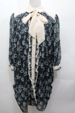 画像1: axes femme / エッフェル塔柄チュニック  黒 S-26-04-24-025-AX-OP-HR-ZS (1)