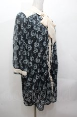 画像3: axes femme / エッフェル塔柄チュニック  黒 S-26-04-24-025-AX-OP-HR-ZS (3)