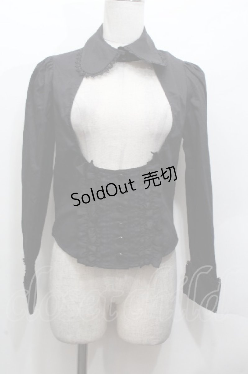 画像1: BPN / ビスチェデザウンブラウス  黒 S-26-04-24-026-GO-BL-AS-ZS (1)