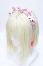 画像1: BABY,THE STARS SHINE BRIGHT / Dotツイルの3つリボンカチューシャ  ピンク S-26-04-25-039-BA-AC-HR-ZS (1)