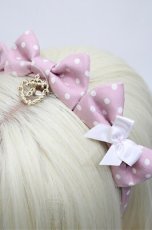 画像3: BABY,THE STARS SHINE BRIGHT / Dotツイルの3つリボンカチューシャ  ピンク S-26-04-25-039-BA-AC-HR-ZS (3)