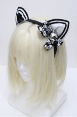 画像1: MA MAXICIMAM / ネコミミカチューシャ  黒 S-26-04-25-040-0-AC-AS-ZS (1)