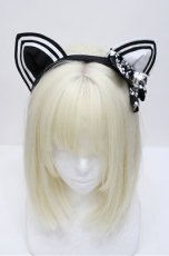 画像2: MA MAXICIMAM / ネコミミカチューシャ  黒 S-26-04-25-040-0-AC-AS-ZS (2)