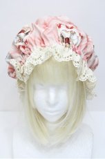 画像2: Enchantlic Enchantilly / おやすみ猫ちゃんナイトキャップ  ピンク S-26-04-25-048-LO-AC-HR-ZS (2)