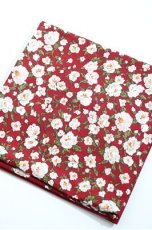 画像2: INGEBORG / フラワー大判ストール  赤Ｘ白 S-26-04-25-006-LO-ZA-SA-ZS (2)