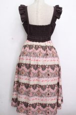 画像2: axes femme POETIQUE / ガトーシュクレフリルワンピース M 茶 S-26-04-25-1030-AX-OP-SZ-ZS (2)
