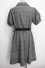 画像2: axes femme POETIQUE / グレンチェックワンピース M グレー S-26-04-25-1034-AX-OP-TE-ZS (2)