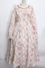 画像1: Amavel / Romantic Floralロングワンピース  オフｘワイン S-26-04-25-1004-CA-OP-AS-ZS (1)