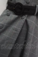 画像4: axes femme POETIQUE / グレンチェックワンピース M グレー S-26-04-25-1034-AX-OP-TE-ZS (4)
