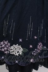 画像4: Amavel / あじさいと雨露のワンピース  紺 S-26-04-25-1038-CA-OP-AS-ZS (4)