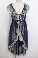 画像1: Vallee lys / Fishtail Lace Gilet  ネイビー S-26-04-25-1041-GO-TO-HR-ZS (1)