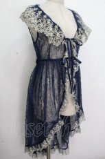 画像3: Vallee lys / Fishtail Lace Gilet  ネイビー S-26-04-25-1041-GO-TO-HR-ZS (3)