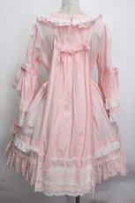 画像2: BABY,THE STARS SHINE BRIGHT / ローブ・ア・ラ・フランセーズワンピース&ヘッドドレスセット  ピンク S-26-04-25-1005-BA-ZA-AS-ZS (2)