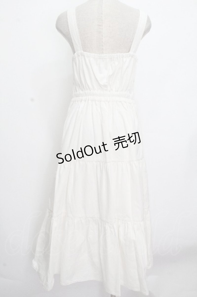 画像2: axes femme POETIQUE / ティアードロングワンピース  白 S-26-04-25-1020-AX-OP-AS-ZS (2)