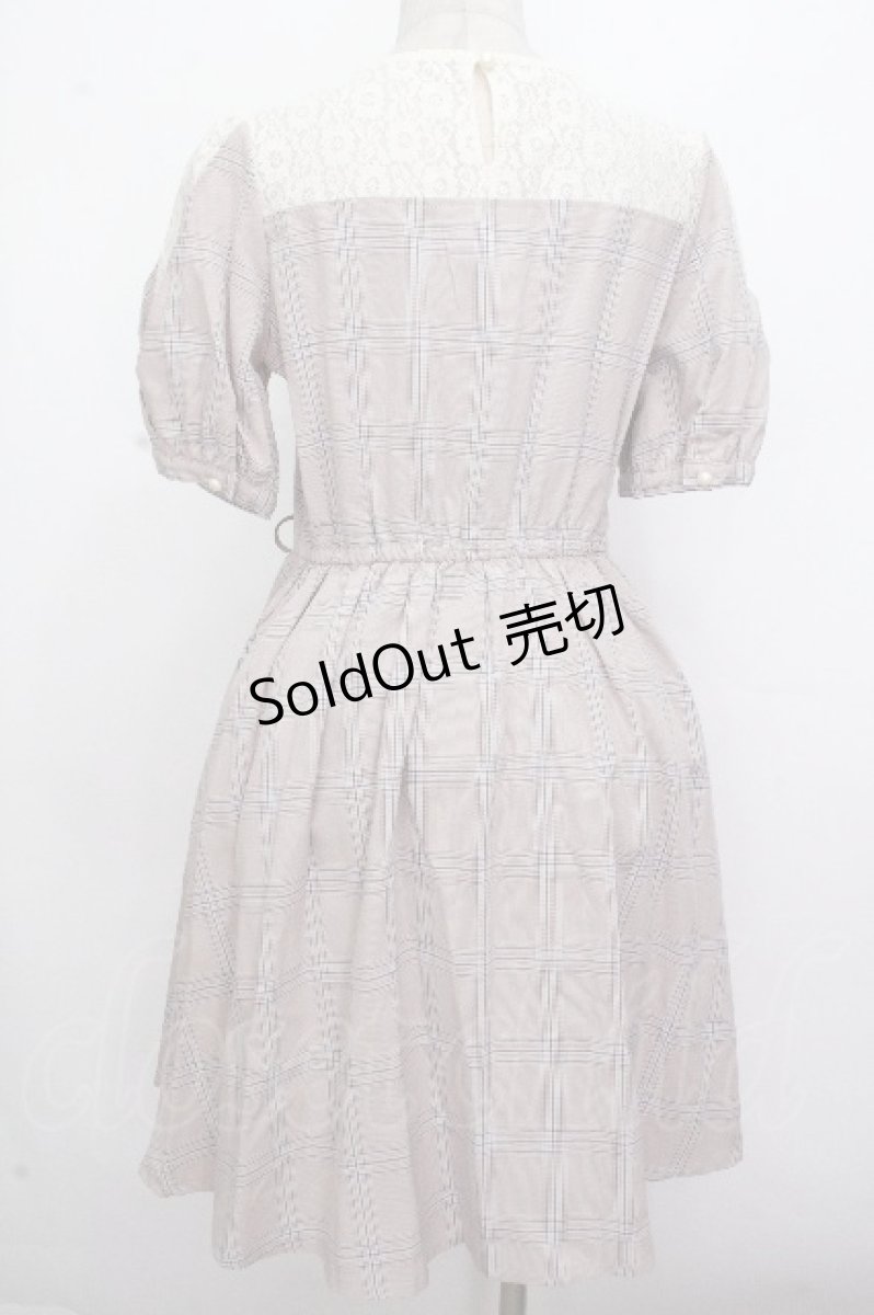 画像2: axes femme POETIQUE / スカラップビスチェ切り替えワンピース  ピンク S-26-04-25-1022-AX-OP-AS-ZS (2)