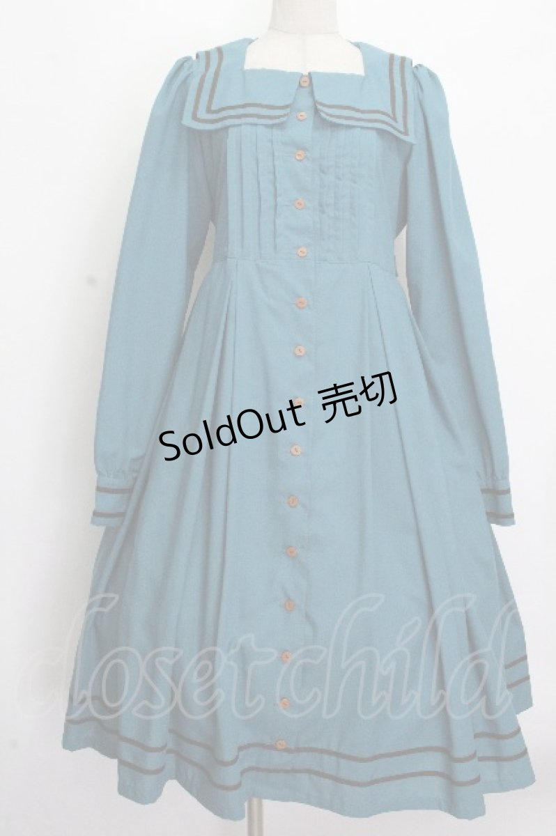画像1: Physical Drop / スクエアタックセーラーワンピース  グリーン×黒 S-26-04-25-1023-LO-OP-SZ-ZS (1)