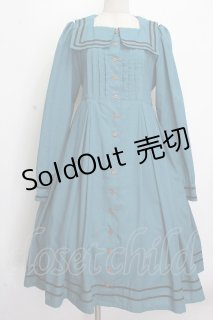 Physical Drop / スクエアタックセーラーワンピース グリーン×黒 S-26