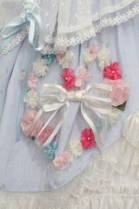 画像4: BABY,THE STARS SHINE BRIGHT / Garden Flowerジャンパースカート - サックス S-26-04-25-1024-BA-OP-SZ-ZS (4)