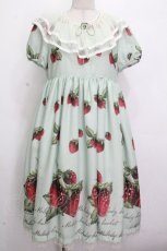 画像1: Melody BasKet / Natural Strawberryドレス  ミント S-26-04-25-1027-LO-OP-AS-ZS (1)