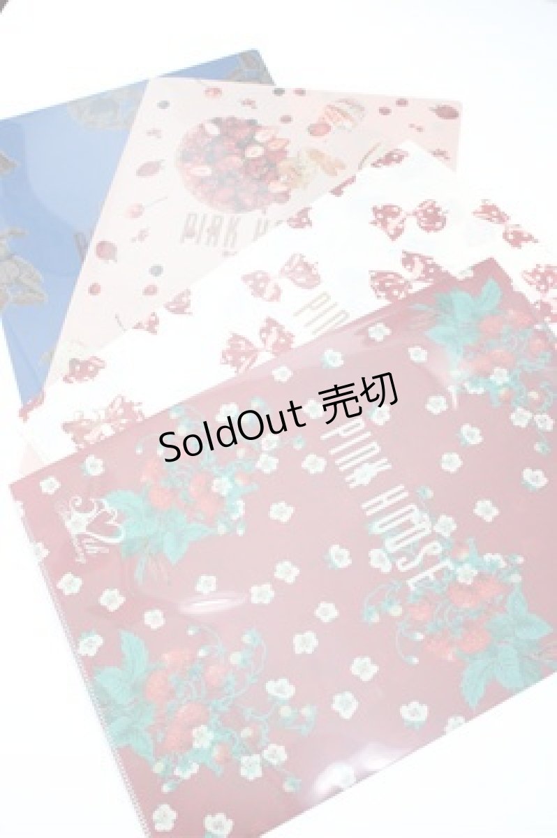 画像1: PINK HOUSE / クリアファイル  赤 S-26-04-25-011-LO-ZA-HR-ZS (1)