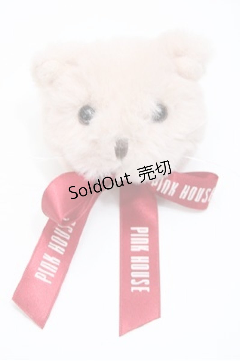 画像1: PINK HOUSE / Animal Happy Jamモチーフ顔ぐるみコサージュ  ねこ S-26-04-25-021-LO-ZA-SZ-ZS (1)