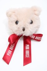 画像1: PINK HOUSE / Animal Happy Jamモチーフ顔ぐるみコサージュ  ねこ S-26-04-25-021-LO-ZA-SZ-ZS (1)