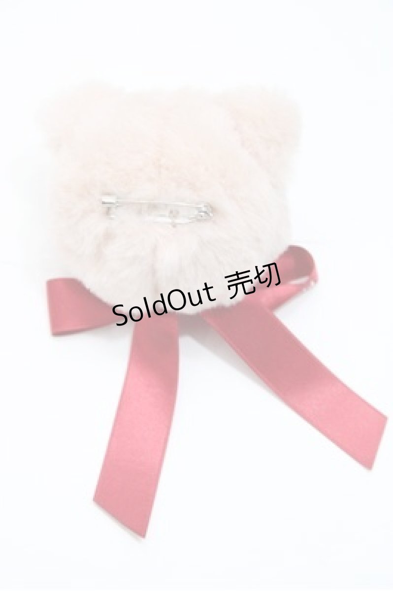 画像2: PINK HOUSE / Animal Happy Jamモチーフ顔ぐるみコサージュ  ねこ S-26-04-25-021-LO-ZA-SZ-ZS (2)