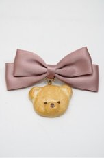 画像1: axes femme kawaii / クッキーベアバレッタ  ピンク S-26-04-25-024-AX-AC-HR-ZS (1)