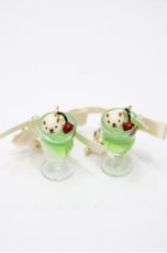 画像3: PINK HOUSE / クリームソーダのイヤリング  グリーン S-26-04-25-025-LO-AC-SZ-ZS (3)