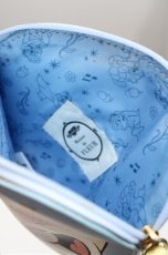 画像3: Maison de FLEUR / クラリスポーチ  サックス S-26-04-25-026-LO-BG-HR-ZS (3)