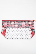 画像2: Angelic Pretty / Cherry Jam Labelポーチ  黒ｘ赤 S-26-04-25-027-AP-ZA-HR-ZS (2)