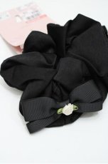 画像3: m petit by misako / AM*NI2Pレースシュシュ  黒 S-26-04-25-029-LO-ZA-HR-ZS (3)