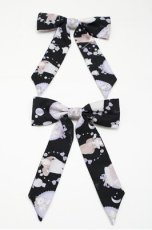 画像1: Royal Princess Alice / Cosme Cat ねこ助コラボ リボンクリップ  黒 S-26-04-25-032-LO-ZA-AS-ZS (1)