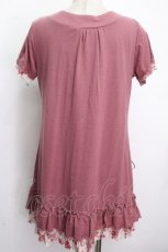 画像2: axes femme / 花柄レースブロッキングチュニ  ピンク S-26-04-26-041-AX-OP-HR-ZS (2)
