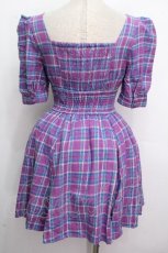 画像2: LIZ LISA / タータンチェックワンピース  パープル S-26-04-26-042-LO-OP-HR-ZS (2)
