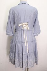 画像2: axes femme / デニムシャツワンピース  サックス S-26-04-26-050-AX-OP-HR-ZS (2)