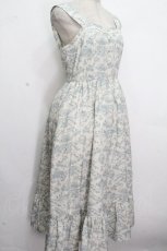 画像3: m petit by misako / MSKトワルドジュイジャンパースカート  オフｘサックス S-26-04-26-051-LO-SK-HR-ZS (3)