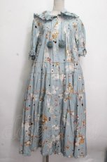 画像1: PINK HOUSE / クッキーラビッツプリントフード付きミディワンピース  サックス S-26-04-26-052-LO-OP-AS-ZS (1)