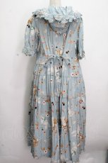 画像2: PINK HOUSE / クッキーラビッツプリントフード付きミディワンピース  サックス S-26-04-26-052-LO-OP-AS-ZS (2)