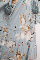 画像5: PINK HOUSE / クッキーラビッツプリントフード付きミディワンピース  サックス S-26-04-26-052-LO-OP-AS-ZS (5)