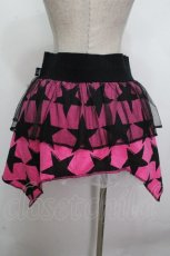 画像2: LOVER'S ROCK / 星柄チュールレイヤードスカート  黒ｘピンク S-26-04-26-061-PU-SK-HR-ZS (2)