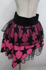 画像3: LOVER'S ROCK / 星柄チュールレイヤードスカート  黒ｘピンク S-26-04-26-061-PU-SK-HR-ZS (3)