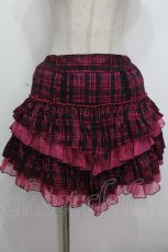 画像1: ALGONQUINS / チェックｘドットティアードスカート  黒ｘピンク S-26-04-26-062-AL-PA-HR-ZS (1)