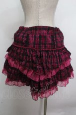 画像2: ALGONQUINS / チェックｘドットティアードスカート  黒ｘピンク S-26-04-26-062-AL-PA-HR-ZS (2)